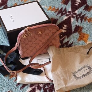 Rare ROSE GOLD Gucci Pink Crossbody Bag